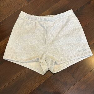 Aritzia Light Heather Grey Perfect Fit Shorts